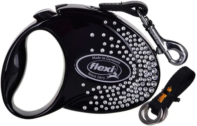 FLEXI Glam Splash Crystal S Páska 3m černá