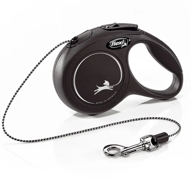 FLEXI New Classic vodítko pro psy lanko černá, Velikost vodítka: M - 5 m