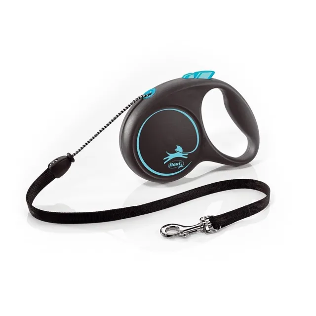 FLEXI Vodítko Black Design M Cord 5 m modré
