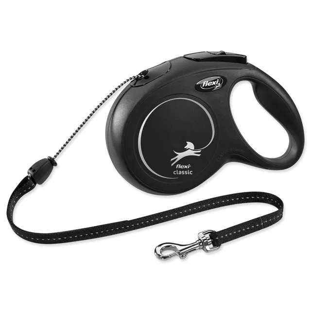 Flexi Vodítko Classic New lanko M černé 8m