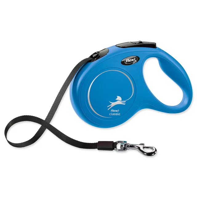 Flexi Vodítko Classic New páska M modré 5m