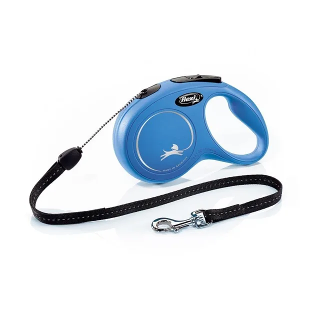 FLEXI Vodítko New Classic lanko 8 m nebesky modré do 12 kg