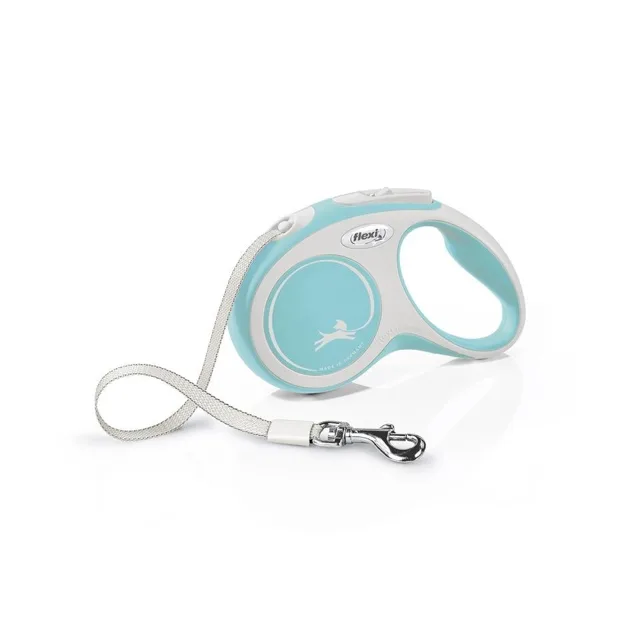 FLEXI Vodítko New Comfort S Tape 5 m světle modré