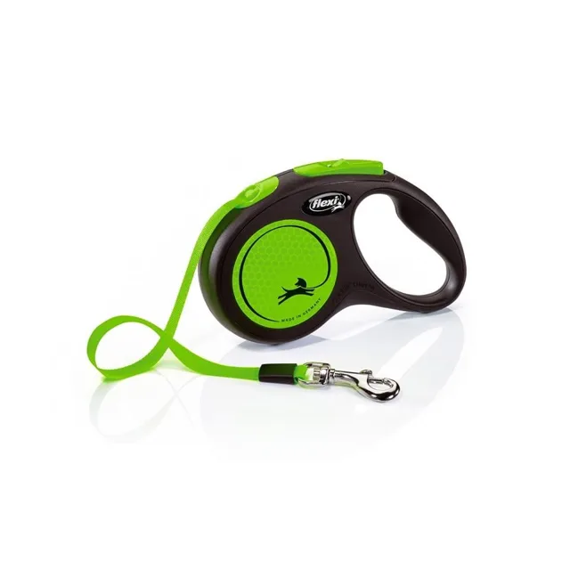 FLEXI Vodítko New Neon S Tape 5m zelené