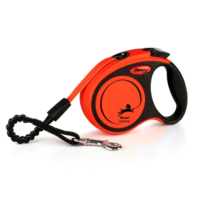 flexi Xtreme vodítko oranžové, 3 m - Velikost XS: do 15 kg