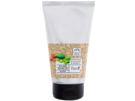 Floré bylinné zpěvňující mléko zelená káva & skořice 150 ml