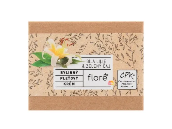 Floré bylinný pleťový krém bílá lilie & zelený čaj 50 ml