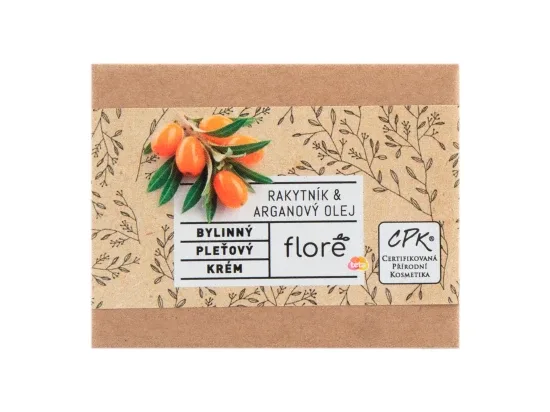 Floré  bylinný pleťový krém rakytník & arganový olej 50 ml