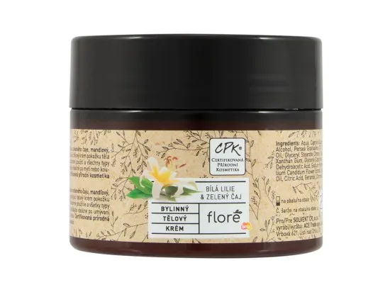 Floré bylinný tělový krém bílá lilie & zelený čaj 150 ml
