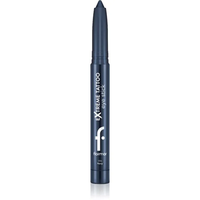 flormar Extreme Tattoo Eye Stick dlouhotrvající gelové oční linky odstín 006 Navy 1.4 g