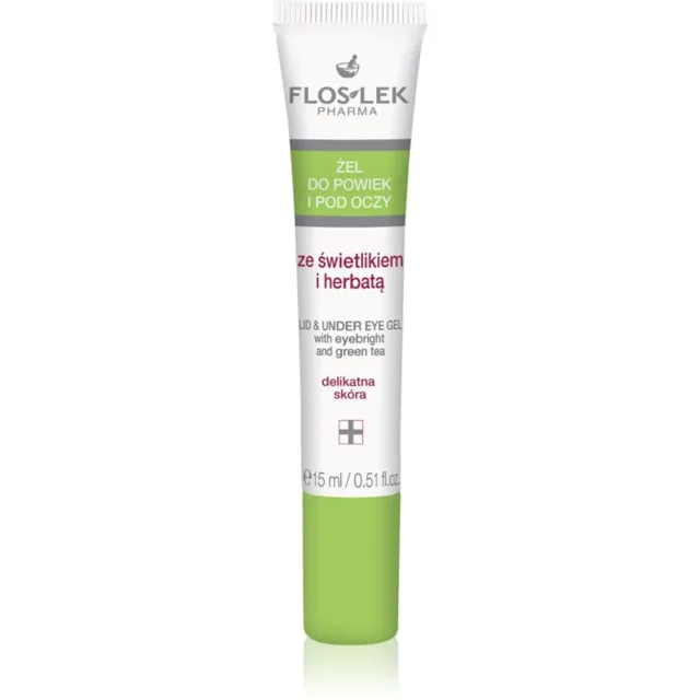 FlosLek Pharma Eye Care gel na oční okolí se světlíkem a zeleným čajem 15 ml