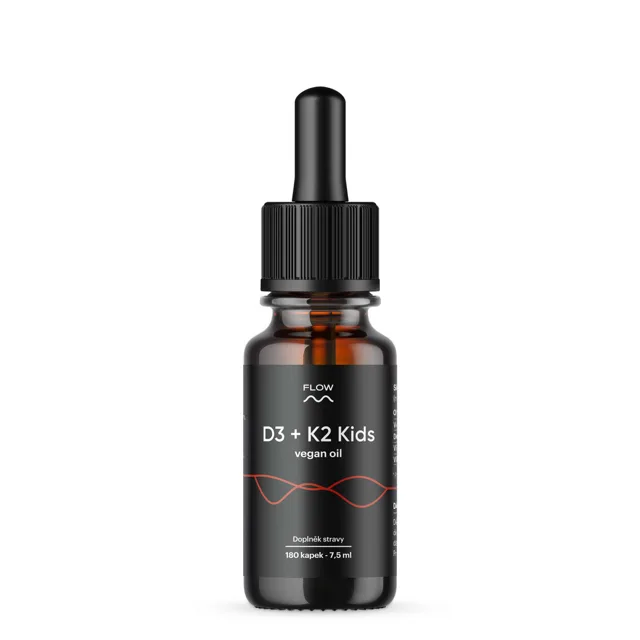Flow Nutrition D3 + K2 Kids vegan oil 7,5 ml