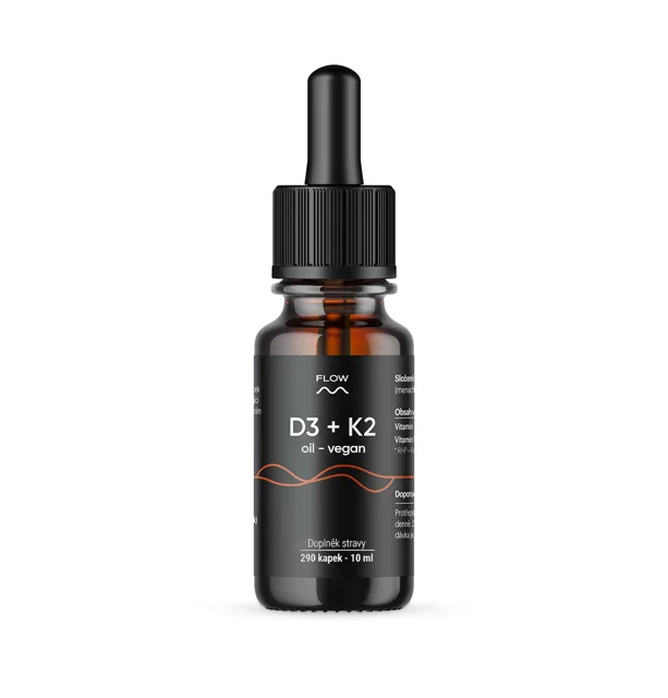 Flow Nutrition D3 + K2 oil vegan 10 ml