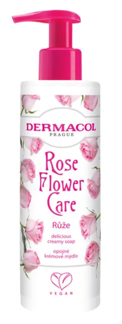 Flower Care mýdlo na ruce   růže Dermacol - Oficiální e-shop Dermacol
