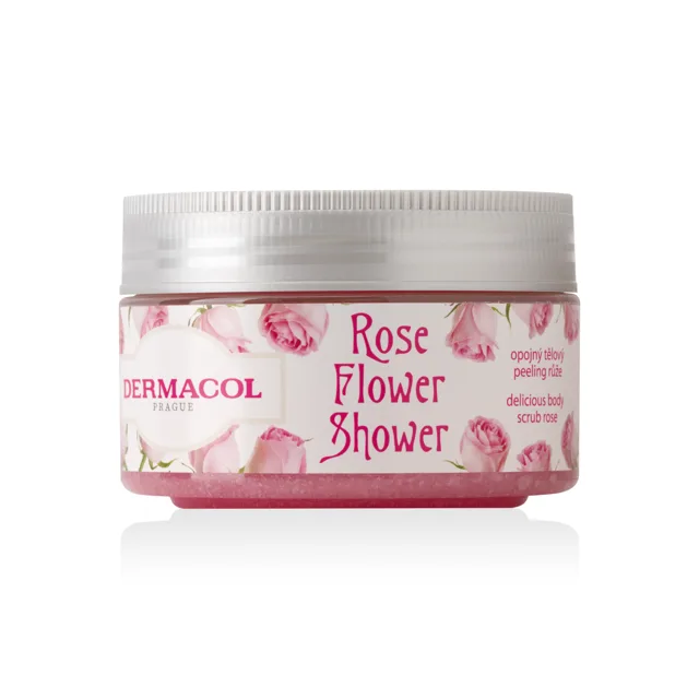 Flower Care tělový peeling   růže Dermacol - Oficiální e-shop Dermacol