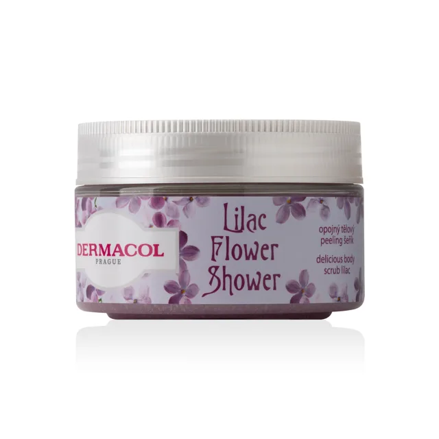 Flower Care tělový peeling   šeřík Dermacol - Oficiální e-shop Dermacol