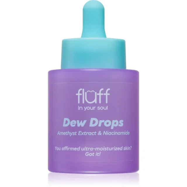 Fluff Dew Drops hydratační sérum s niacinamidem Amethyst Extract 30 ml