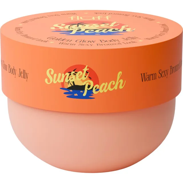 Fluff Glow Body Jelly Sunset Peach tělový gel s rozjasňujícím efektem 150 ml