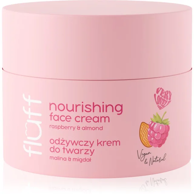 Fluff Raspberries & Almonds pleťový krém s vyživujícím účinkem 50 ml