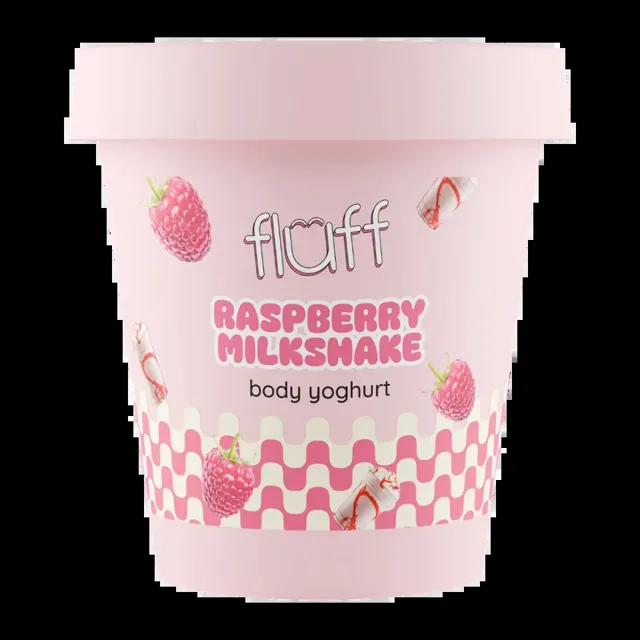 Fluff Tělový jogurt Raspberry Milkshake 180 ml