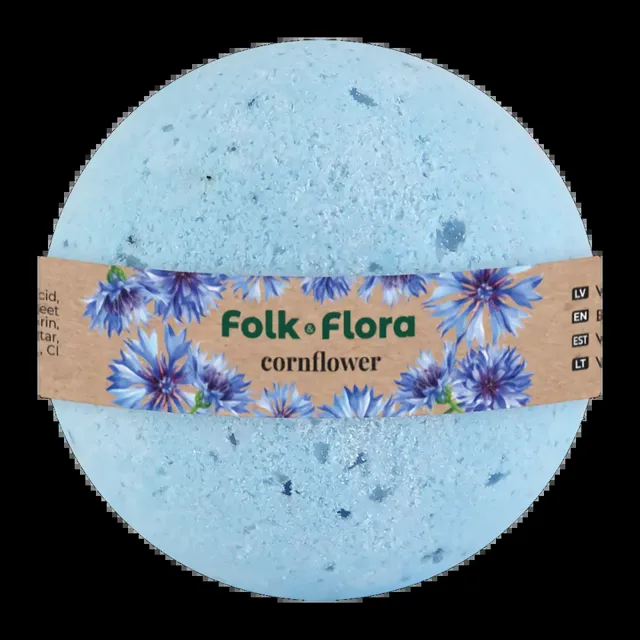 Folk&Flora Bomba do koupele Chrpa 130 g