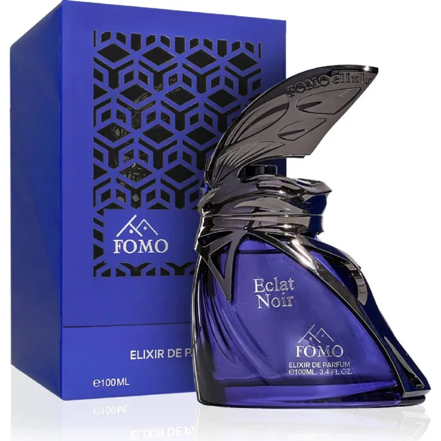 FOMO Eclat Noir unisex parfémový extrakt 100 ml – poškozená krabička, rozbalené (ale plné)