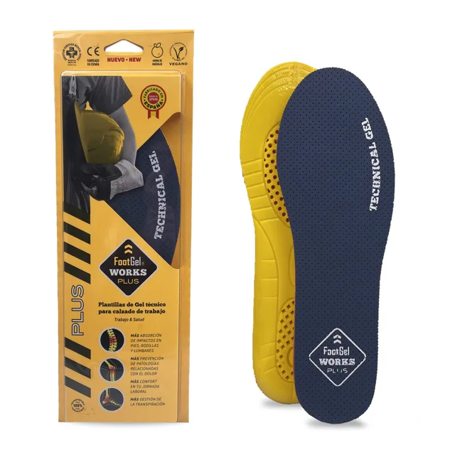 FOOTGEL Vložky do bot WORKS PLUS EU 35-38