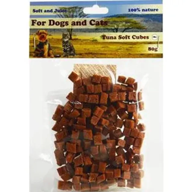 For Dogs and Cats Pochoutka Tuňákové kostky měkké 80g | P58773