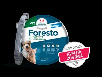 Foresto 1.25g+0.56g obojek kočky+psy do 8kg 38cm