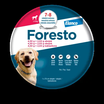 Foresto 4.50g+2.03g obojek psy nad 8kg 70cm