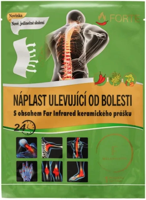 FORTE Hřejivá náplast s kapsaicinem a keramickým práškem Far Infrared