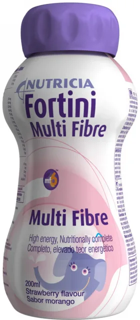 Fortini Compact Multi Fibre s příchutí jahodovou por.sol.4 x 125 ml