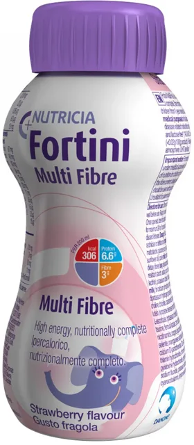 Fortini pro děti s vlákninou jahodová příchuť por.sol. 1 x 200 ml