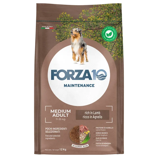 Forza 10 Maintenance Medium jehněčí & rýže - Výhodné balení: 2 x 12 kg