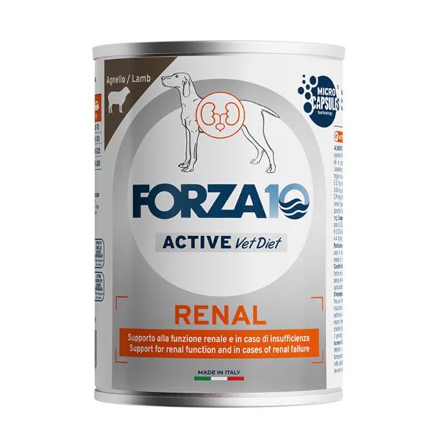 Forza10 Active Line Renal s jehněčím pro psy - 18 x 390 g