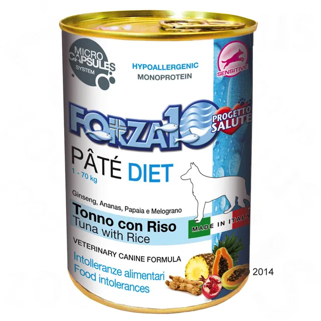 Forza10 Diet Paté 6 x 400 g - tuňák s rýží