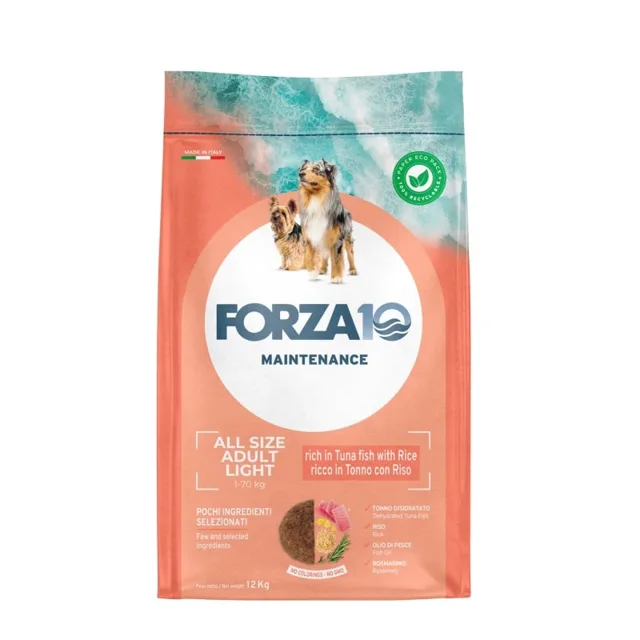 FORZA10 Light All Breeds Maintenance Tuna Rice pro psy s nadváhou 12 kg