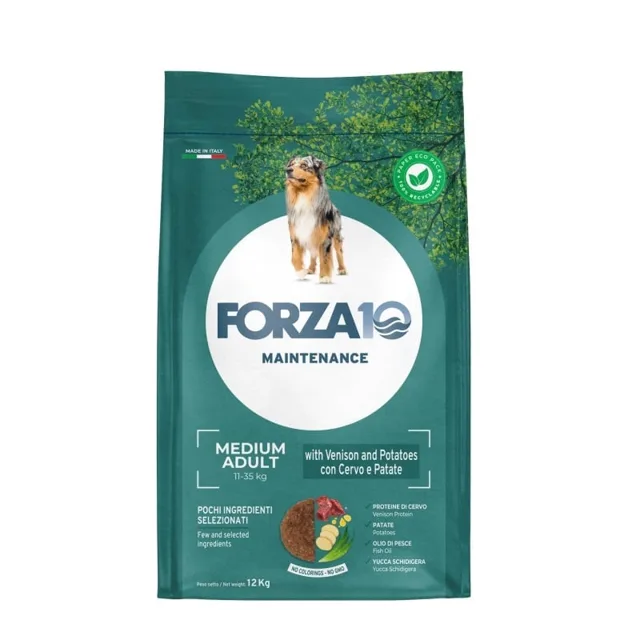 FORZA10 Medium Adult Maintenance Venison Potato pro středně velké psy 12 kg