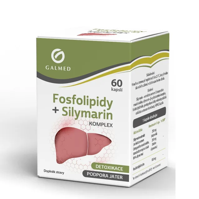 Fosfolipidy+Silymarin komplex 60 kapslí Galmed