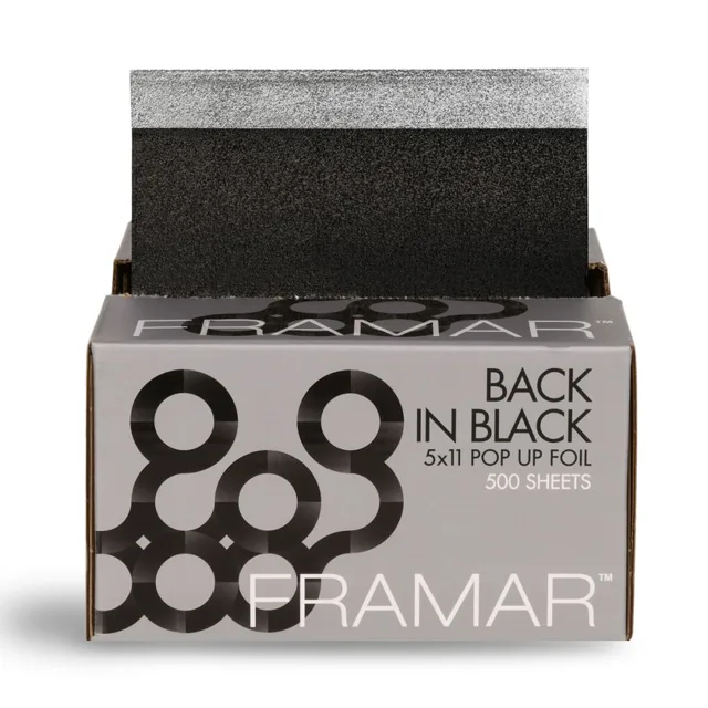 Framar Texturovaná fólie černá - Back in Black, 13x28cm 500ks