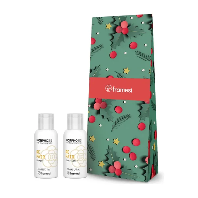 Framesi Vánoční mini set pro matné a jemné vlasy - šampon 50ml + kondicionér 50ml