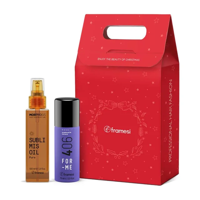 Framesi Vánoční set pro hydrataci vlasů - vlasový olej 100ml a dárek