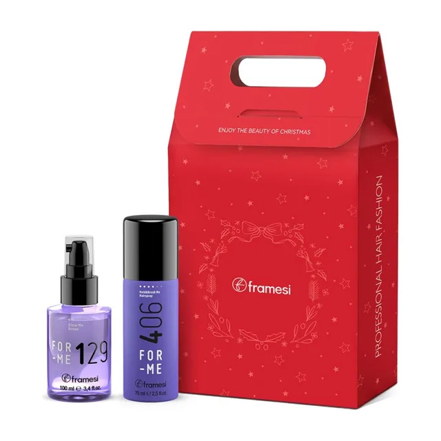 Framesi Vánoční set pro lesk vlasů - rozjasňující sérum 100ml a dárek