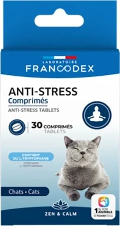 FRANCODEX Anti stress tablets 30 ks antistresových tablet pro kočky