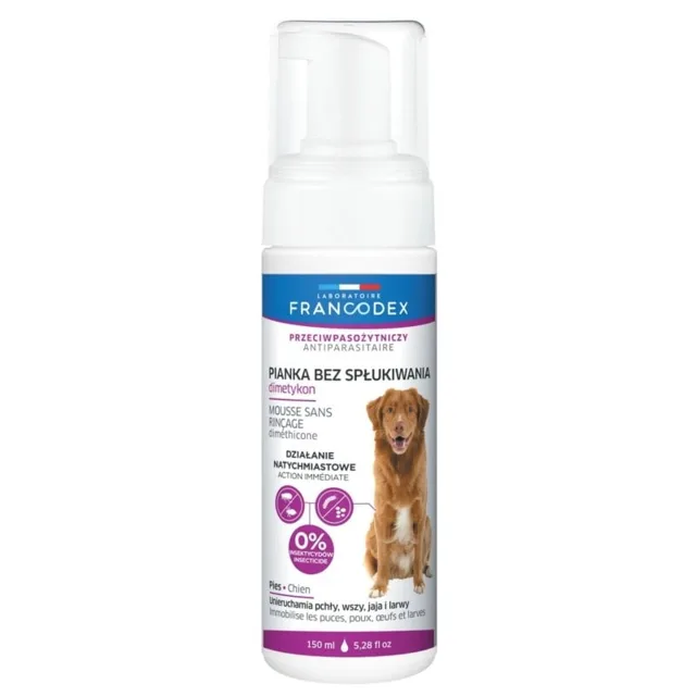 FRANCODEX Bezoplachová pěna pro psy (dimethikon) 150 ml