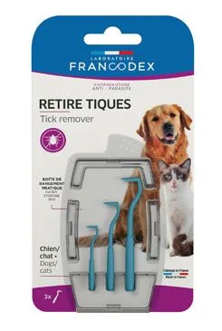 Francodex háček na klíšťata 3ks