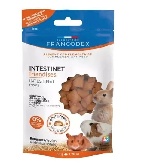 FRANCODEX Intestinet pamlsky pro hlodavce a králíky 50 g