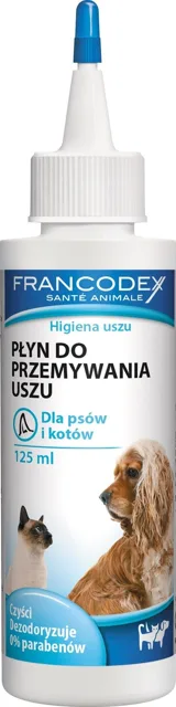FRANCODEX Roztok čistící na uši pes, kočka 125ml