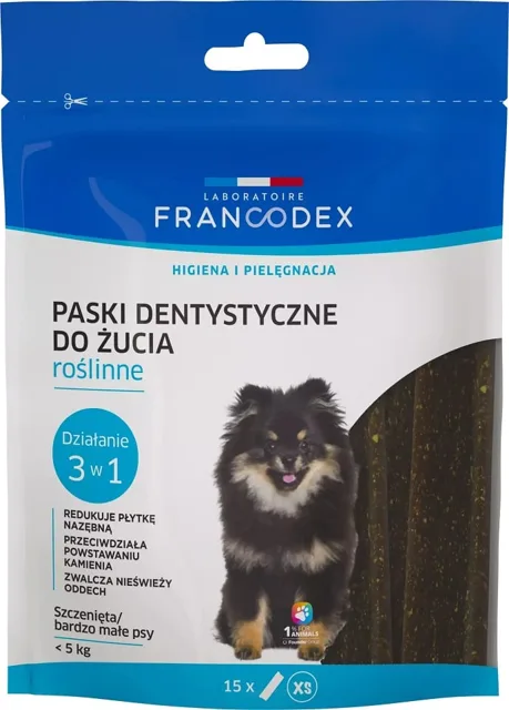 FRANCODEX XS žvýkací proužky proti zápachu z úst 114 g/15 ks.