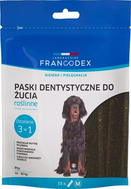 FRANCODEX Žvýkací proužky M proti zápachu z úst 352,5 g/15 ks.